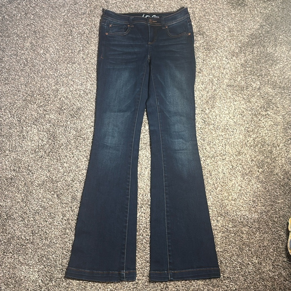 INC Denim Dark Wash Flare Jeans Size 2